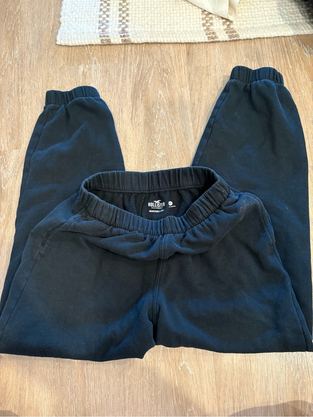 Hollister Black Elastic Waist Jogger Pants